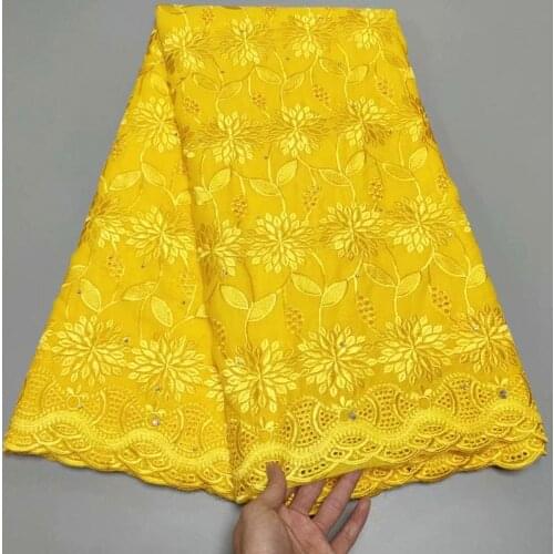 African Net Lace Fabric 100% Cotton Punch Embroidery 2021 High Quality French Net Lace Fabric For Dress 5Yards