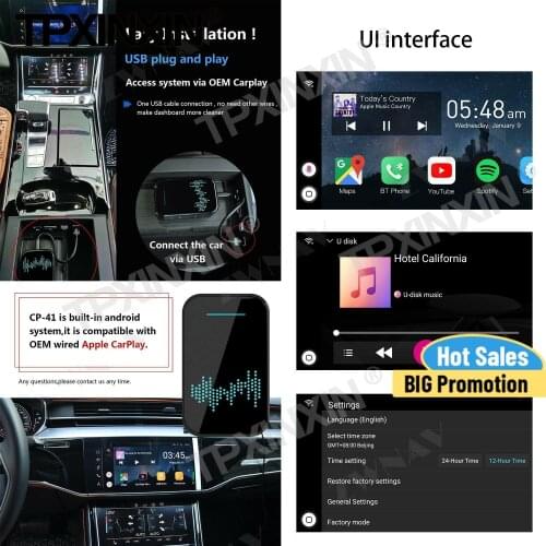 Android USB Box Apple Carplay Wireless Mirror Link FOR Skoda OCTAVIA SuperB KAROQ KODIAQ 2015 2016 2017 2018 2019 2020