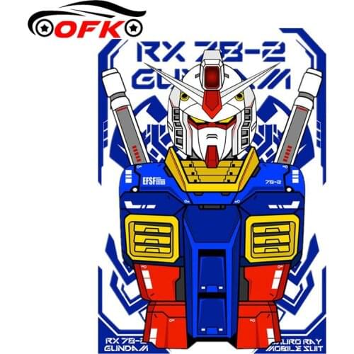 Car Stickers Decor Motorcycle Decals Gundam Cartoon 3D Stickers Decorative Accessories Creative Waterproof PVC,15cm*15cm