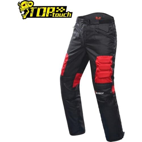 DUHAN Motorcycle Pants Mens Waterresistant Sports Pants Knee Protector Guards Racing Pants Oxford Cloth Riding Racing Trousers