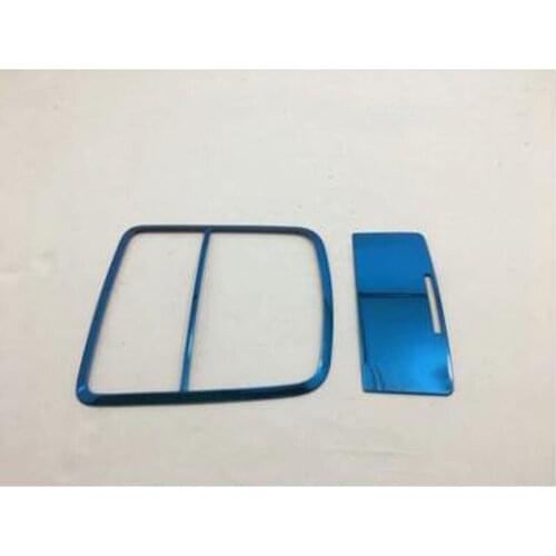 For Honda Accord 2018 2PCS Blue Titanium Stainless Steel Car Front Reading Light Glasses Case Cover Trim Car Styling Accessory