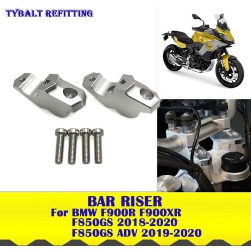 F900R F900XR Brand New CNC 28mm Handlebar Risers Bar Back Clamp Height Up Adapter For BMW F850GS Adventure F850GS 2018 2019 2020