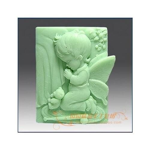 Angel Silicone Soap mold candle mould DIY Handmade Craft 3d soap molds S033