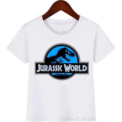 Jurassic Park/World Graphic T Shirts Boys Summer Top for Girls Kids Dinosaur Animal Print Clothes Kids Clothing Child T-Shirts