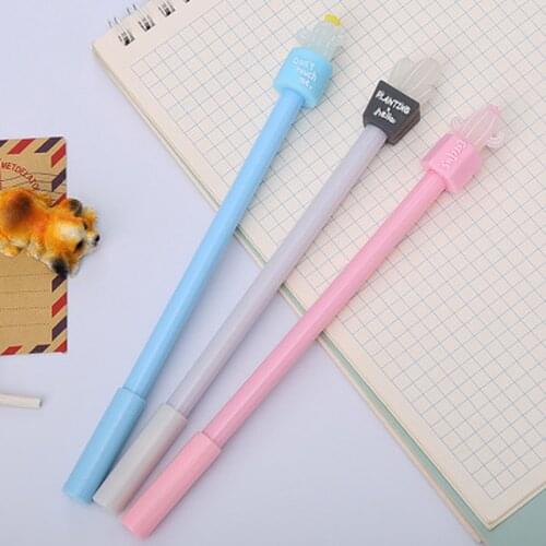 Cactus Gel Pen 0.5mm Cute Student Gel Pens Novelty Stationery Kawaii Pens Cartoon Writing Pen Kawaii School Supplies