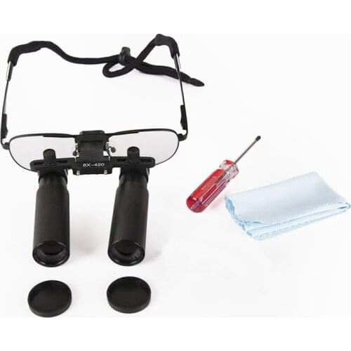 Surgical Magnifier Magnifying Glasses 8.0X420mm Medical Dental Binocular Loupes Plastic Surgery Pet Clinic