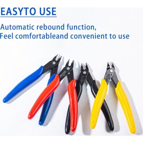 1Pcs Model Pliers Multi Functional Tools Electrical Wire Cable Cutters Cutting Side Snips Flush Stainless Steel Nipper Hand Tool