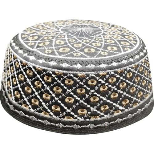 Muslim Prayer Caps For Men India Brown Black Kippah Yarmulke Hats Jewish Kippah Musulman Bonnet Jewish Hats Arabic Saudi Arabia
