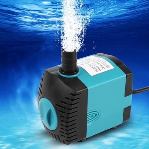 220V 3/6/10/15/25W Ultra-Quiet Submersible Water Fountain Pump Filter Fish Pond Aquarium Water Pump Tank Fountain