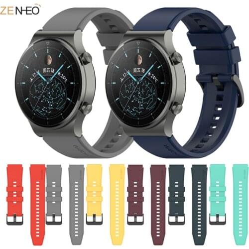 ZENHEO Sport Silicone Strap for Huawei Watch GT 2 Pro Band Replaceable Wriststrap Fashion Bracelet Watchband Bracelet 22mm
