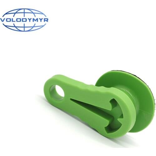 Wax Pad Handle 13*8*4.2cm Green ABS Material Labor Saving Strong Viscosity for Microfiber Car Care Waxing Detailing