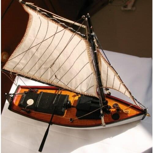 Sailboat model assembly kit 1:30 flattile fishing boat model building kits
