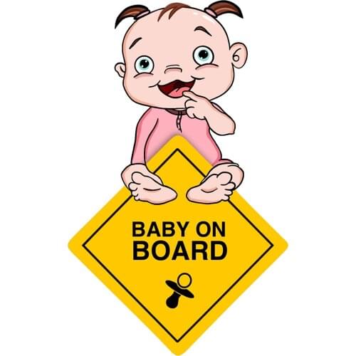 Cute Stroller Car Sticker Windshield Bumper Motorcycle Helmet Decal High Quality KK Vinyl Cover Scratches Waterproof PVC