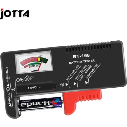 BT-168 AA/AAA/C/D/9V/1.5V batteries Universal Button Cell Battery Colour Coded Meter Indicate Volt Tester Checker BT168 Power