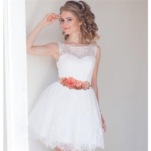 Jovivi Bridal Wedding Sash Belt with Flowers Pearls Rhinestone Dress Maternity Waist Belt Brides Bridesmaids Party Waistband