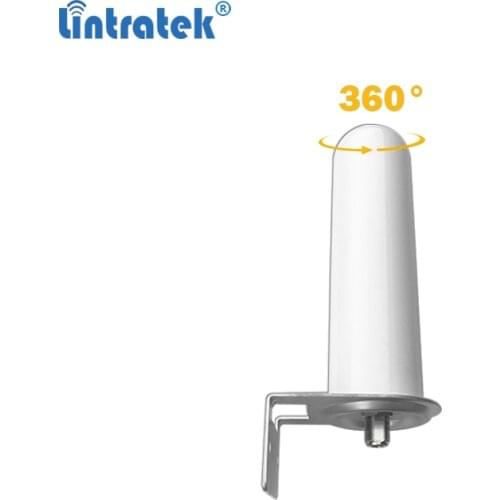 Lintratek Outdoor Antenna 360 Degree for GSM 3G 4G Signal Repeater Aerial for 900 1800 2100 850Mhz Omnidirectional Antenna