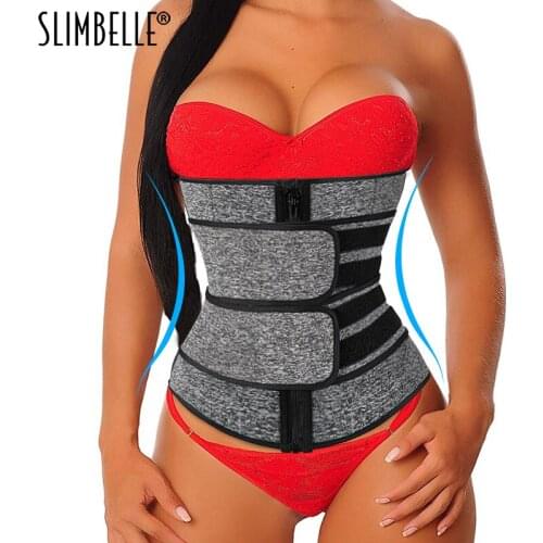 Womens Waist Trainer Corset Sport Workout Weights Loss Waist Shaper Trimmer Tummy Control Cinchers Sweat Sauna Bands