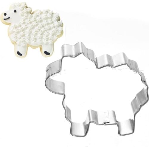 1pcs Cookware patisserie galletas Sheep Cookie Cutter Metal Biscuit Mould Fondant Cake Decor Tools Pastry Kitchen Dinning Bar