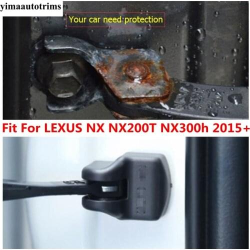 Yimaautotrims Auto Accessory Inner Door Stop Rust Waterproof Plastic Protective Cover Kit Fit For LEXUS NX 200T 300H 2015 - 2020