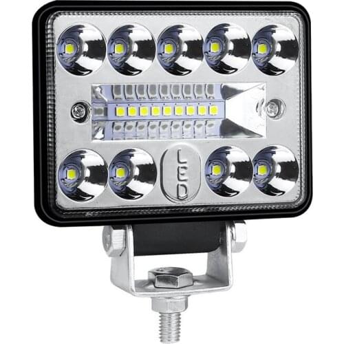 Car LED Bar Worklight 54W Offroad Work Light 12V 24V Light 18LED Light Headlight Work Flooding Fog Lamps for Driving Boat Truck