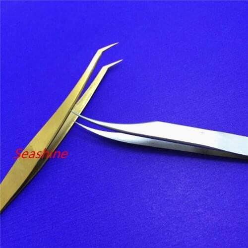 Free Private Label Pretty Straight Curved Tweezers Stainless Steel Picker Eye 2pcs The Best Quality On The World Free Shipping