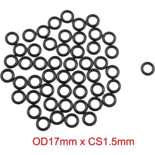 OD17mm x CS1.5mm black NBR nitrile rubber o ring oring o-ring oil seal gasket