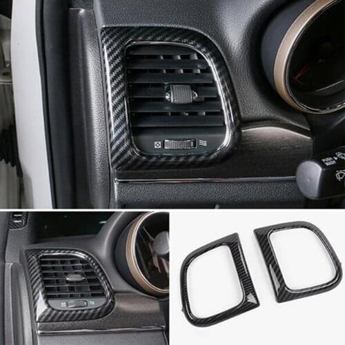 ABS Chrome Car Air Condition outlet Vent frame panel Cover Trim For Jeep Grand Cherokee accessories 2014 2015 2016 2017