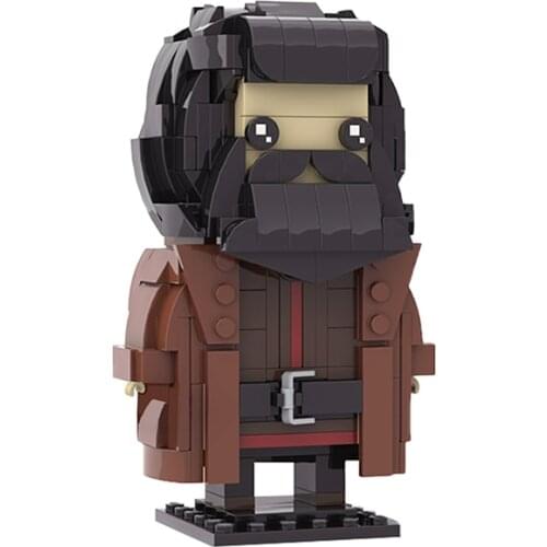 MOC Movie Film Mini Square Head Magic Figures Building Block Bricks Sets Model DIY City Toys For Children Kids Birthday Gift