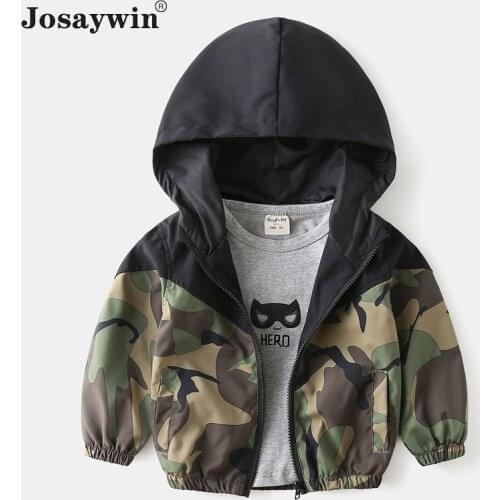 Josaywin Jacket Coats Baby Boys Girl Camouflage Spring Autumn Parkas Jacket Coat for Girl Hooded Outerwear Childrens Clothes