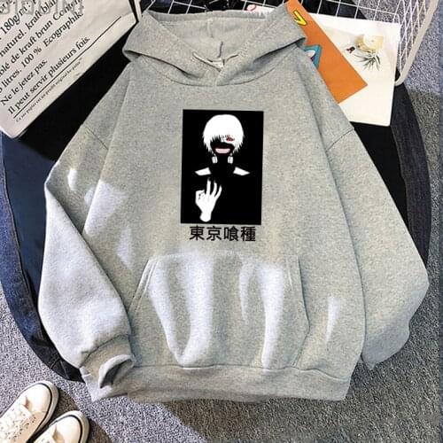 Hot Anime Tokyo Ghoul Ken Kaneki Printed Hoodies Sweatshirts Men/women Pullovers Streetwear Fashion Casual Unisex Clothes