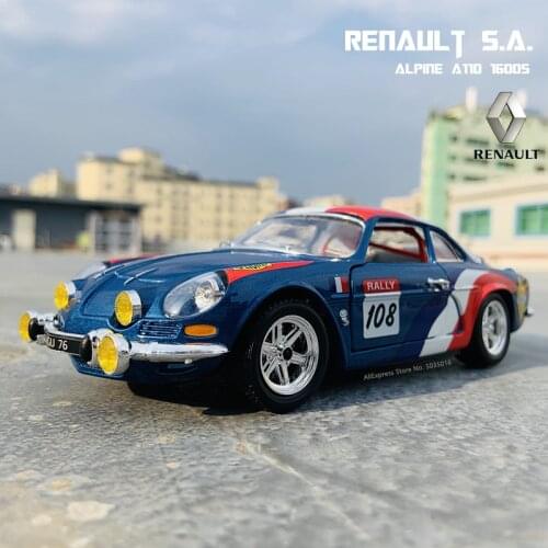 Bburago 1:24 Renault Alpine A110 1600s simulation alloy car model crafts decoration collection toy tools gift