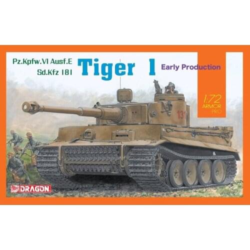 DRAGON 7482 1/72 SD,Kfz Tiger I "Early Production - Scale model Kit