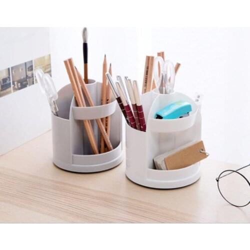 Desktop Organizer Compartment Pen Holder Multi-Function Storage Box Creative Office Supplies Stationery Storage Stand Holder