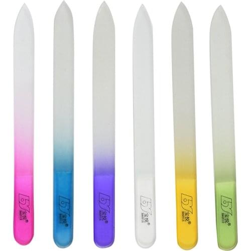 New 1/6PCS Fashion Nail File Buffing Grit Sand For Nail Art Beauty Makeup Tool Durable Crystal Glass File Manicure Nail Art Tool