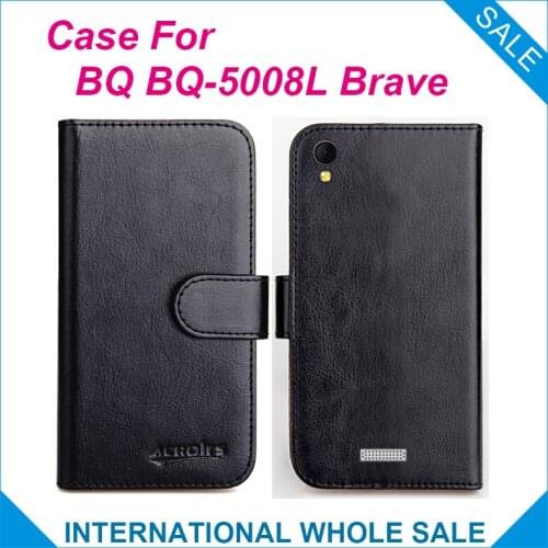 Original! BQ BQ-5008L Brave Case ,6 Colors High Quality Leather Exclusive Case For BQ BQ-5008L Brave Phone Bag Tracking