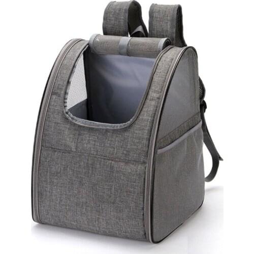 Panoramic Breathable Pet Bag Foldable Travel Pet Backpack For Cat Durable Pet Out Backpack With Safety Hook For Small Cats Dogs