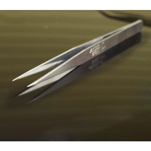 Professional stainless steel Point Tweezer For beading beauty eyebrow hair removing plucking Car Wrap MO-A12