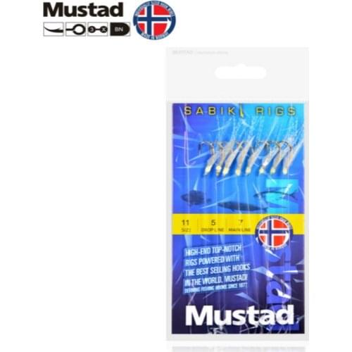 Mustad Ribbonfish Hook CNRG03 Sea Fishing Hook Shrimp Barbed String Hook Pesca Ribbon Fish Hook Articulos Anzol Peche a La Carpe