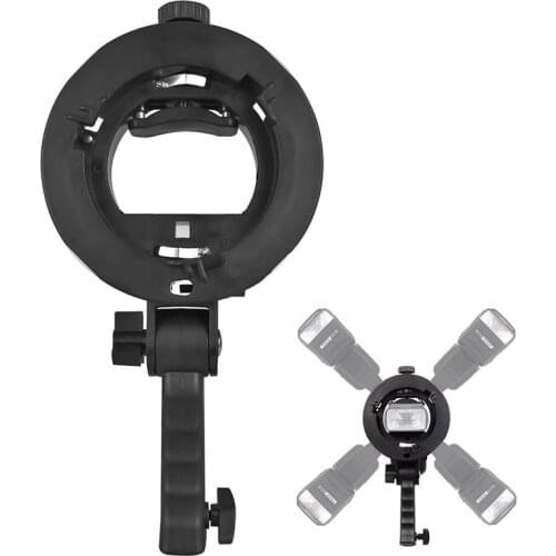 S Type Flash Bracket For Bowens Mount With Umbrella Hole Light Stand Wide Application Adjustable Lighting Direction Dropshipping