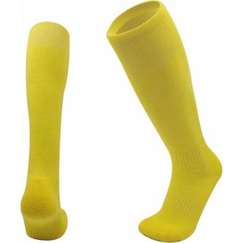 Blue Football solid color red sports socks #2