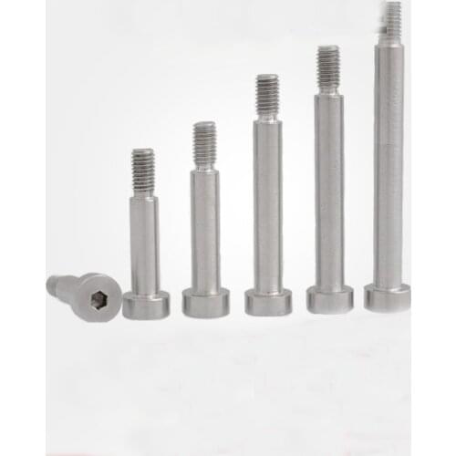 2pcs M5 Allen shoulder screws hexagon socket shoulder shaft shoulder limit plug scrwe polished rod diameter 6.5mm 3mm-50mm long