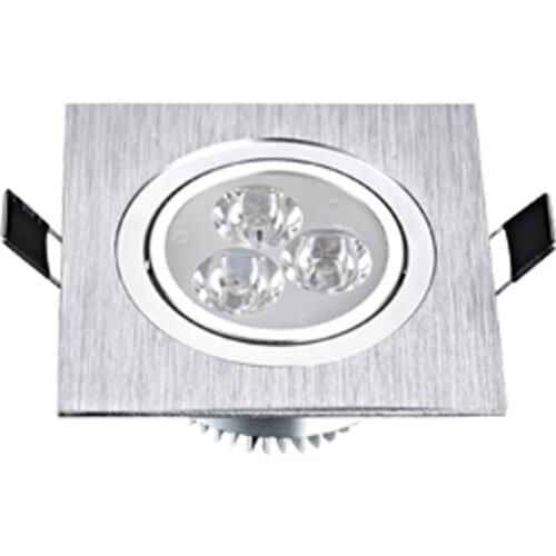 LED Square Down Lights 3W 5W 7W Recessed Dimmable Downlights 110V 220V Spot Indoor Ceiling Home Lighting