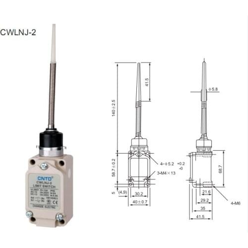 2Pcs/Lot Top Quality Original CNTD CWLNJ-2 Wobble Arm Limit Switch/Micro Switch , Strong aluminum cast outer shell