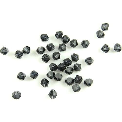3mm/ 4mm 1440pcs Gray Color Glass Bicone Beads Factory Crystal Beads Spare Parts for Chandelier Fashionable
