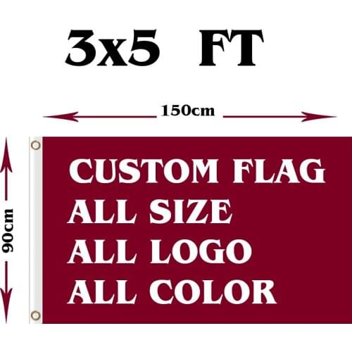 3x5ft custom flag double side for custom quantity
