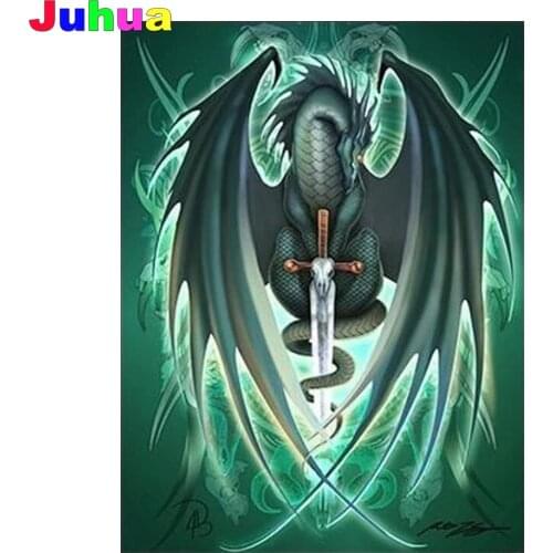 Dragon diamond painting,full,square,round Sword diamond embroidery cartoon mosaic diamond 5d diy handwork Animal home decor