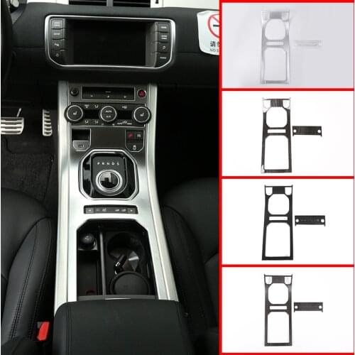 For Land Rover Range Rover Evoque 2012-2018 Center Console Gear Panel ABS Chrome Decorative Cover Trim Interior accessories