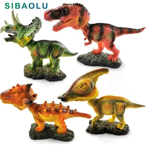 New Tyrannosaurus Rex Triceratops Dinosaur figurine Animal model home decor miniature fairy garden decoration accessories modern