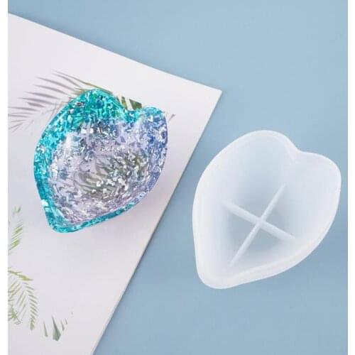 Aouke Mold DIY crystal drop mold blade dish storage table decorative placing mirror silicone mold