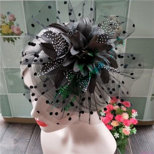 Headwear Retro Beautiful Hair Accessories Mesh Sexy Female Headdress